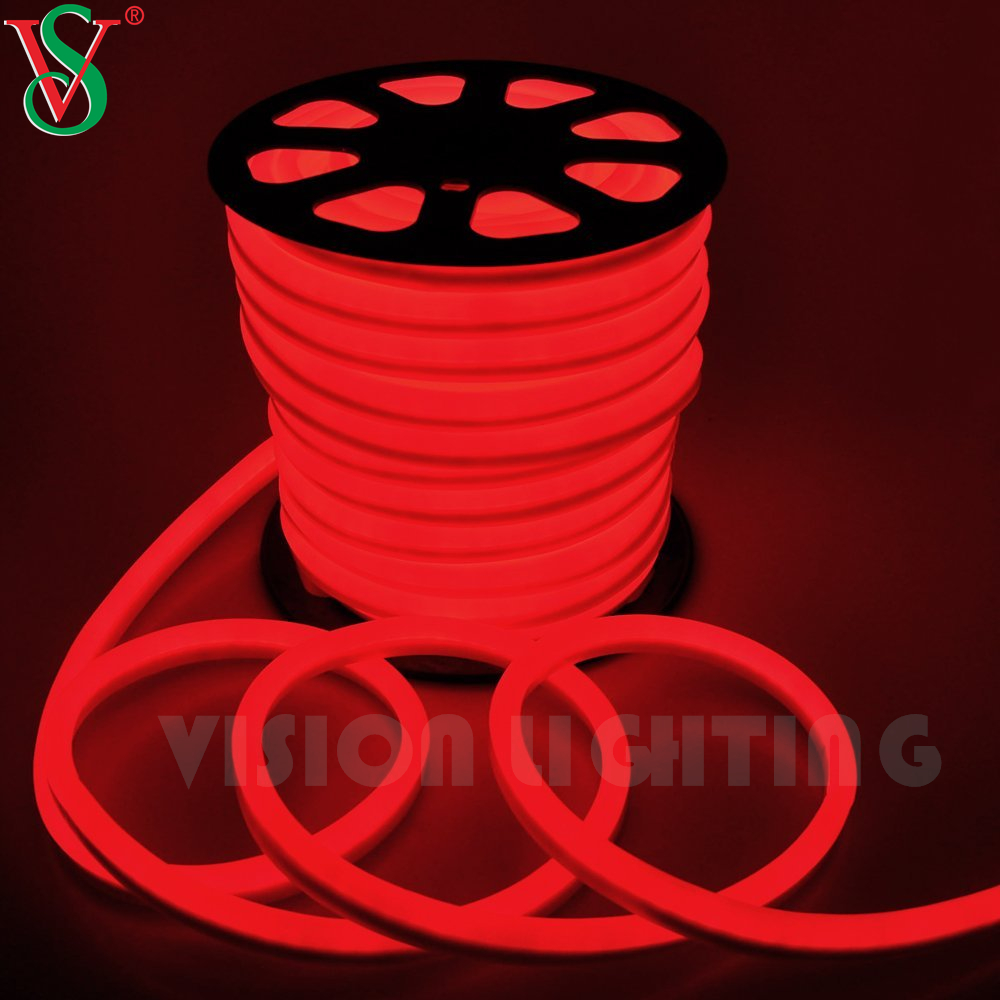 Imperméable 15 * 25 mm / 8 * Bande de lampe flexible 16 mm 24 V / 110V / 220V / LED Flex Lumières pour le montage de mur extérieur