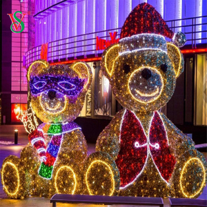 Lumière de motif d'ours de nounours de LED 3D pour la décoration de vacances de Noël