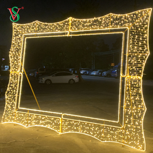 Creative Photo Frame 2D 3D Motif Light Props pour la décoration de vacances