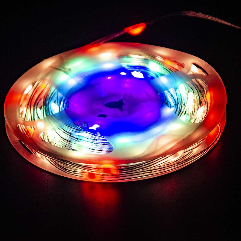 Utilisation de vacances télécommande prise USB fée guirlande décoration d'arbre de noël led rvb bande intelligente guirlandes lumineuses